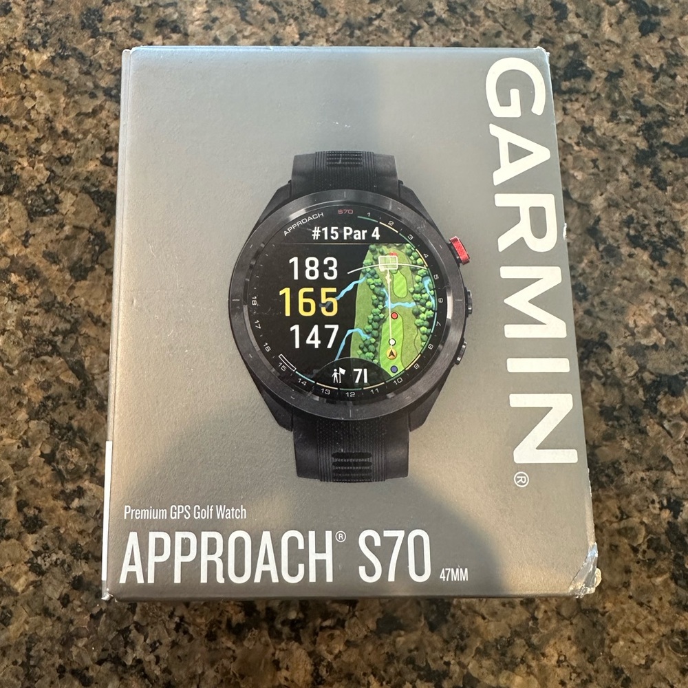 garmin Approach S70 GPS Golf Watch - Black